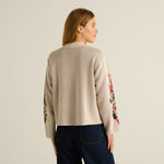 Jersey DEDICATED Limhamn Folk Flower - Vanilla White - vista oficial 4
