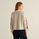 Jersey DEDICATED Limhamn Folk Flower - Vanilla White - vista oficial 4