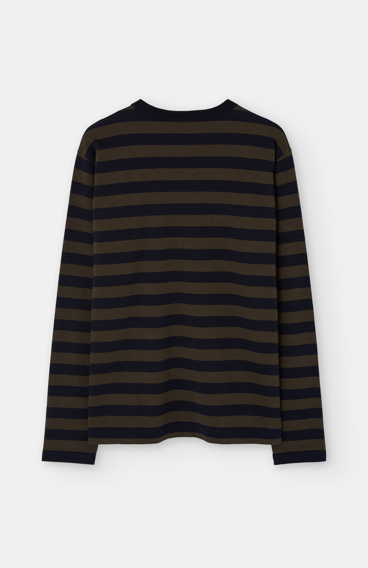 Camiseta LOREAK MENDIAN Striped Dot M Navy/Forest, vista de espalda