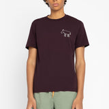 LOREAK MENDIAN Donkey Burgundy T-shirt