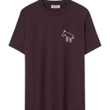 LOREAK MENDIAN Donkey Burgundy T-shirt