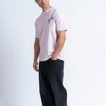 Camiseta LOREAK MENDIAN Okey Orchid, vista frontal en modelo