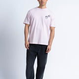 Camiseta LOREAK MENDIAN Okey Orchid, vista frontal adicional en modelo