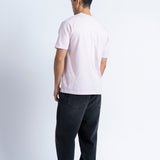 Camiseta LOREAK MENDIAN Okey Orchid, vista de espalda en modelo