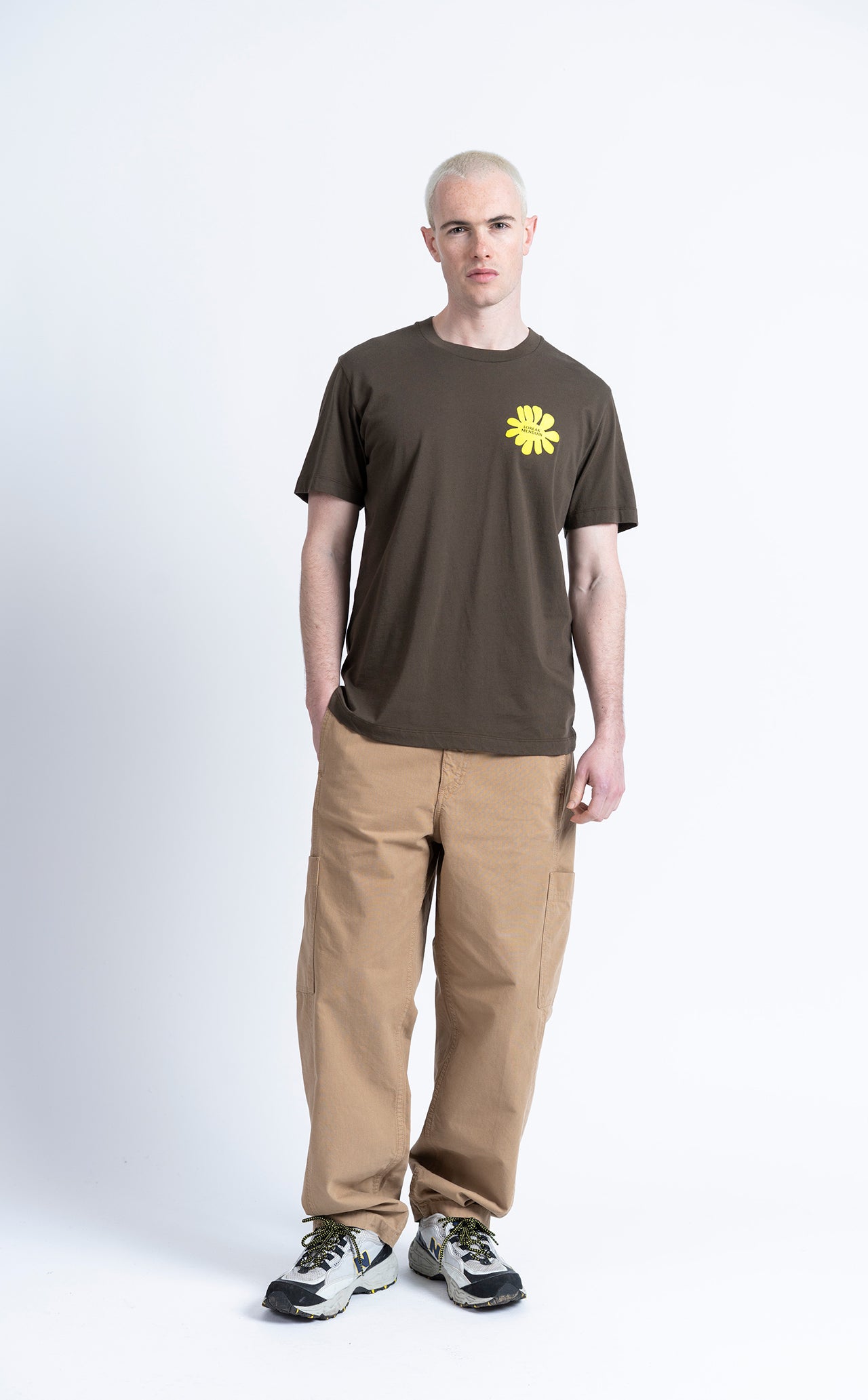 Camiseta LOREAK MENDIAN Ducha Forest, vista frontal en modelo