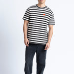 Camiseta LOREAK MENDIAN New Azpi Dot M Ecru/Anthracite, vista frontal en modelo
