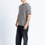 Camiseta LOREAK MENDIAN New Azpi Dot M Ecru/Anthracite, vista lateral en modelo