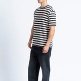 Camiseta LOREAK MENDIAN New Azpi Dot M Ecru/Anthracite, vista lateral en modelo