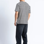 Camiseta LOREAK MENDIAN New Azpi Dot M Ecru/Anthracite, vista de espalda en modelo