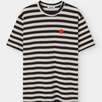 Camiseta LOREAK MENDIAN New Azpi Dot M Ecru/Anthracite, vista frontal oficial