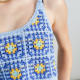 24COLORS Häkeltop 12355b Blau