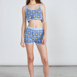 24COLORS Häkeltop 12355b Blau