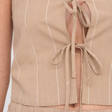 Chaleco 24COLOURS 12370 Beige con Nudo