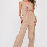 Chaleco 24COLOURS 12370 Beige con Nudo