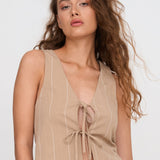 Chaleco 24COLOURS 12370 Beige con Nudo