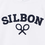 Camiseta SILBON Media Raqueta Blanca