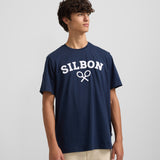 Camiseta SILBON Media Raqueta Azul Marino