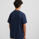 Camiseta SILBON Media Raqueta Azul Marino