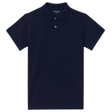 SILBON Classic Plain Navy Blue Polo