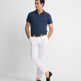 SILBON Classic Plain Navy Blue Polo