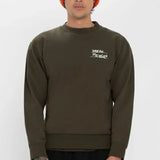 Sudadera LOREAK MENDIAN Tagline Dark Khaki