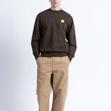 Sudadera LOREAK MENDIAN SW New Dot Khaki, vista frontal adicional en modelo