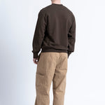 Sudadera LOREAK MENDIAN SW New Dot Khaki, vista de espalda en modelo