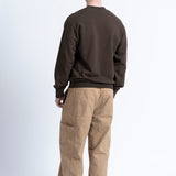 Sudadera LOREAK MENDIAN SW New Dot Khaki, vista de espalda en modelo