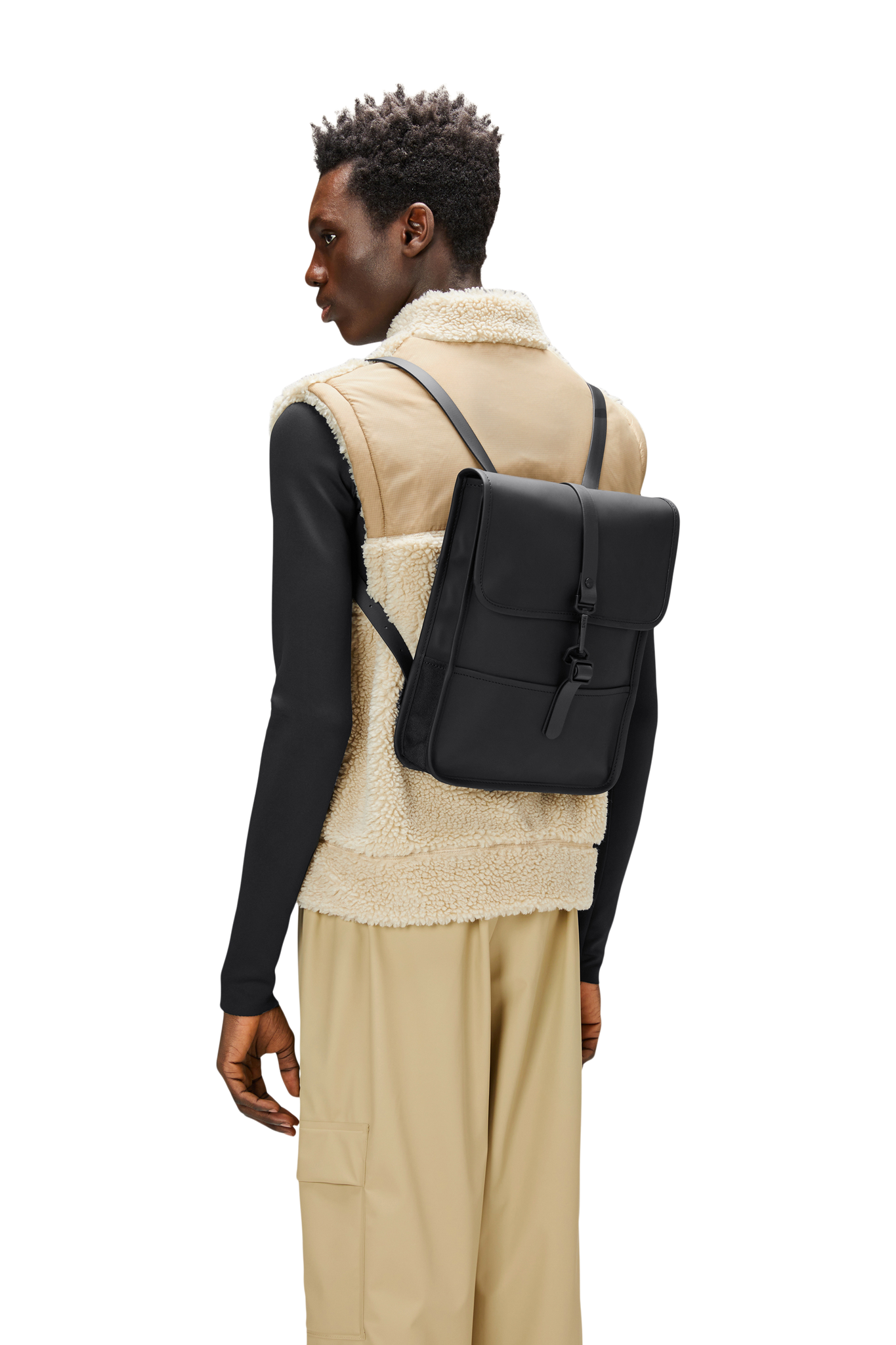 Mochila Rains Impermeable Backpack Micro Black