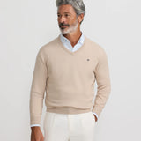 Jersey SILBON Classic Cuello Pico Beige