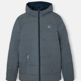 Abrigo SILBON Tecnico Reversible Capucha Gris Marino