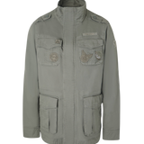 Chaqueta SILBON Militar Parches Dye Verde