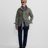 Chaqueta SILBON Militar Parches Dye Verde