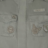 Chaqueta SILBON Militar Parches Dye Verde