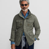 Chaqueta SILBON Militar Parches Dye Verde