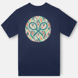 Camiseta SILBON Círculo Étnico Azul Marino