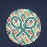 Camiseta SILBON Círculo Étnico Azul Marino