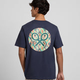 Camiseta SILBON Círculo Étnico Azul Marino
