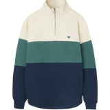 Sudadera SILBON Media Cremallera Azul Verde