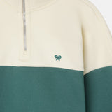 Sudadera SILBON Media Cremallera Azul Verde