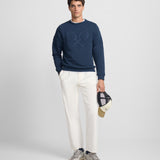 Sudadera SILBON Raqueta Relieve Marino