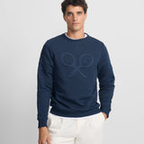 Sudadera SILBON Raqueta Relieve Marino