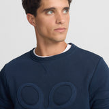 Sudadera SILBON Raqueta Relieve Marino