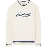 SILBON Retro Lettering Cream Sweatshirt