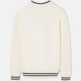 SILBON Retro Lettering Cream Sweatshirt