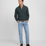 Jersey SILBON Media Cremallera Verde Medio