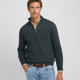 Jersey SILBON Media Cremallera Verde Medio