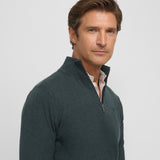 Jersey SILBON Media Cremallera Verde Medio