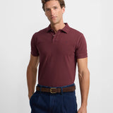 Polo SILBON Clásico Liso Burdeos