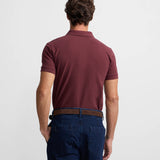 Polo SILBON Clásico Liso Burdeos